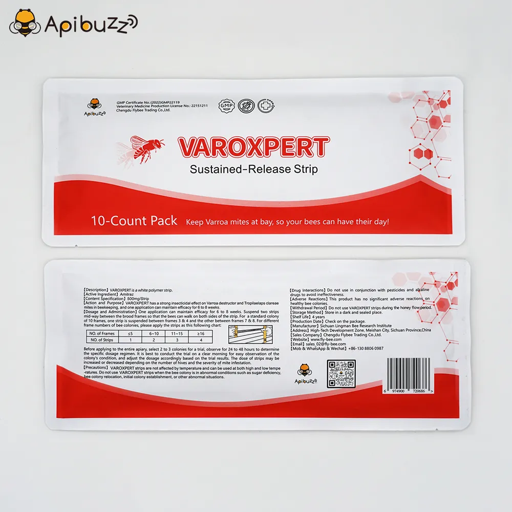 Bandelettes VAROXPERT Amitraz Varroa à libération lente