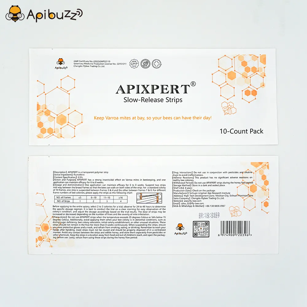 Bandelettes APIXPERT Fluméthrine Varroa à libération lente