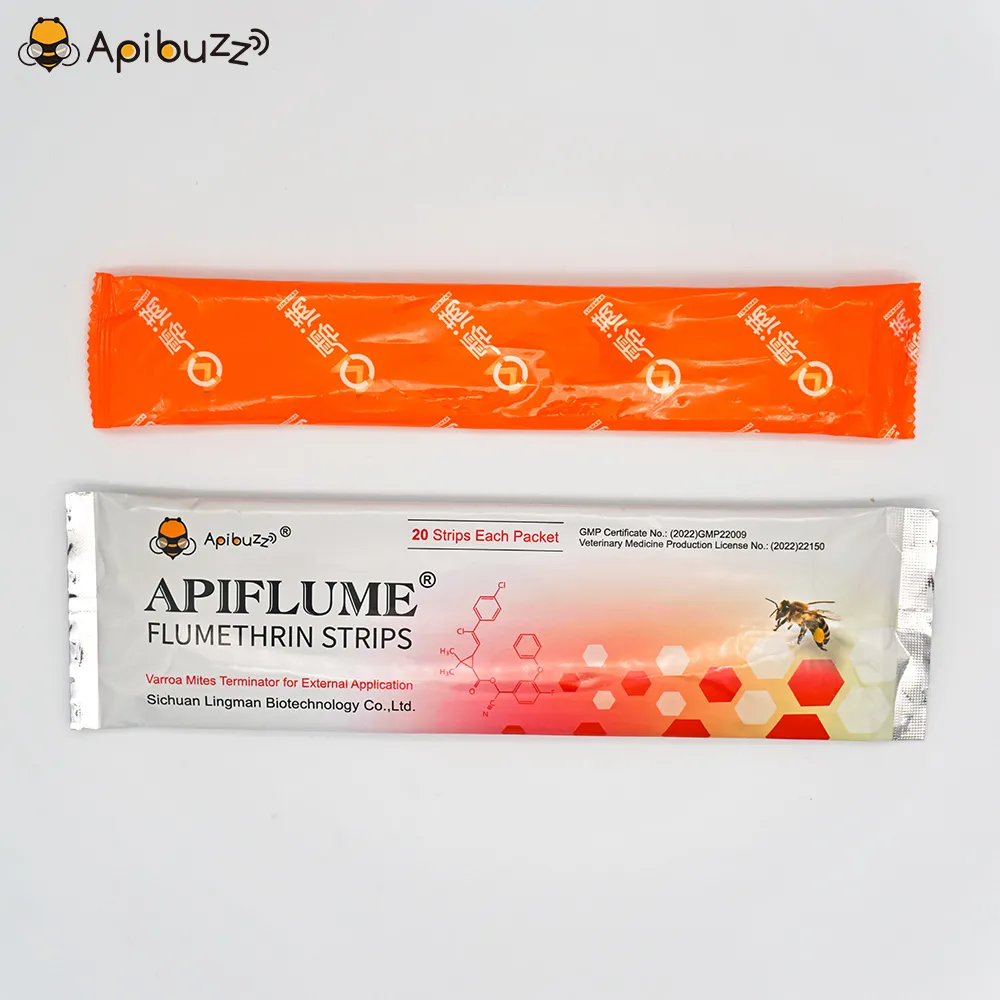Bandelettes de fluméthrine APIFLUME pour abeilles, paquet de 20