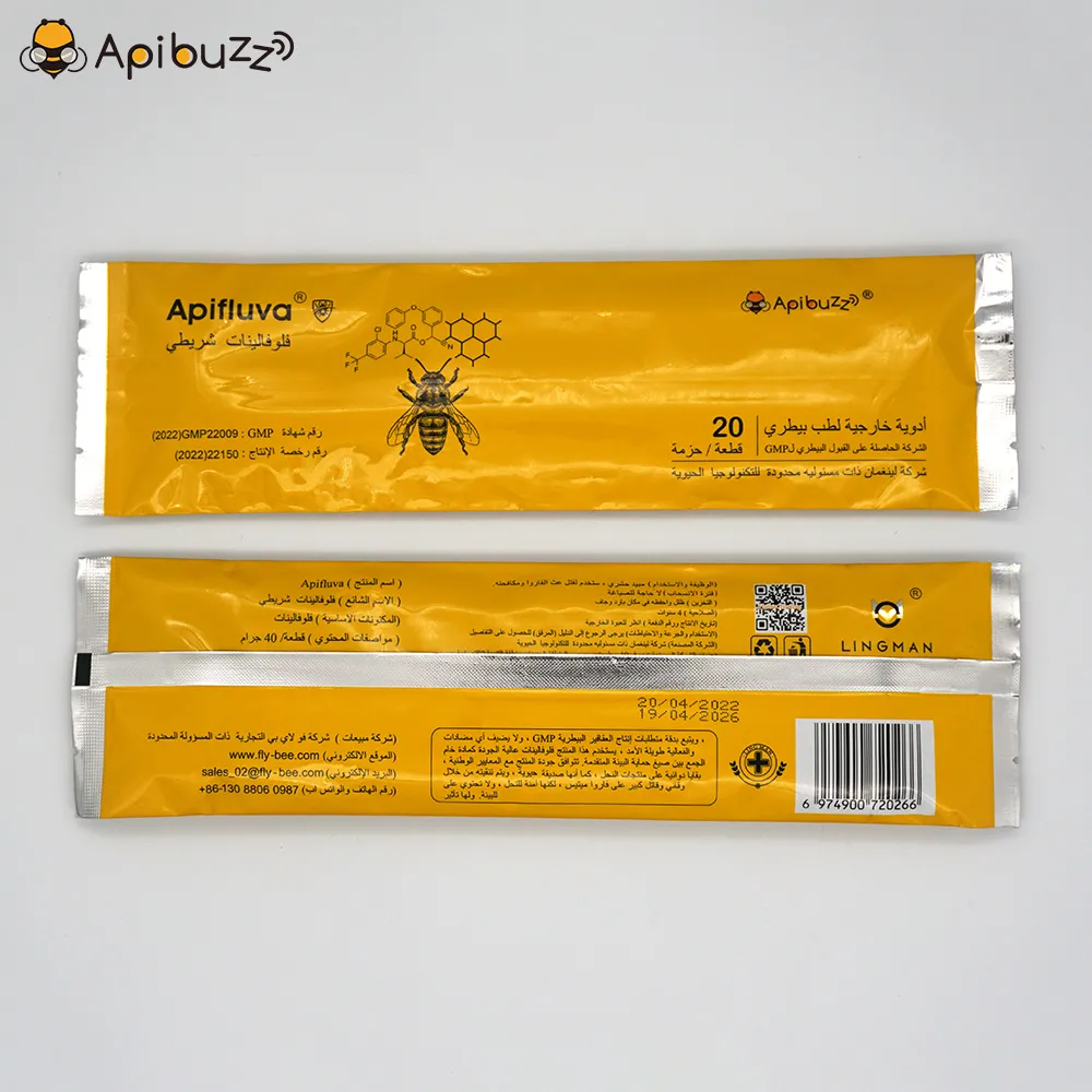 Bandelettes de fluvalinate APIFLUVA arabe - paquet de 20