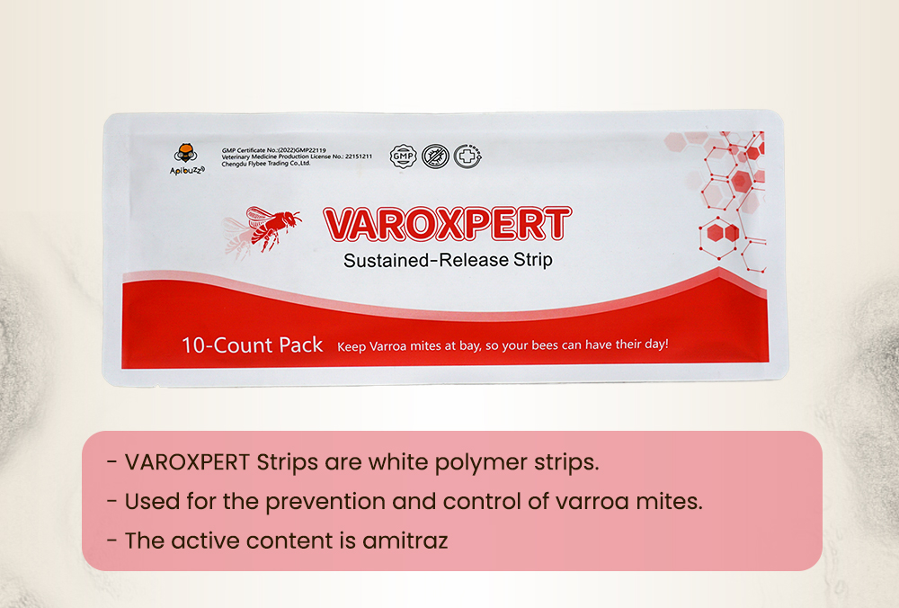 Bandelettes VAROXPERT Amitraz Varroa à libération lente