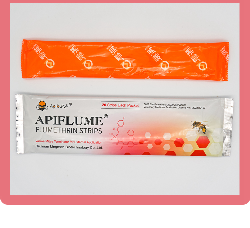 Bandelettes de fluméthrine APIFLUME pour abeilles, paquet de 20