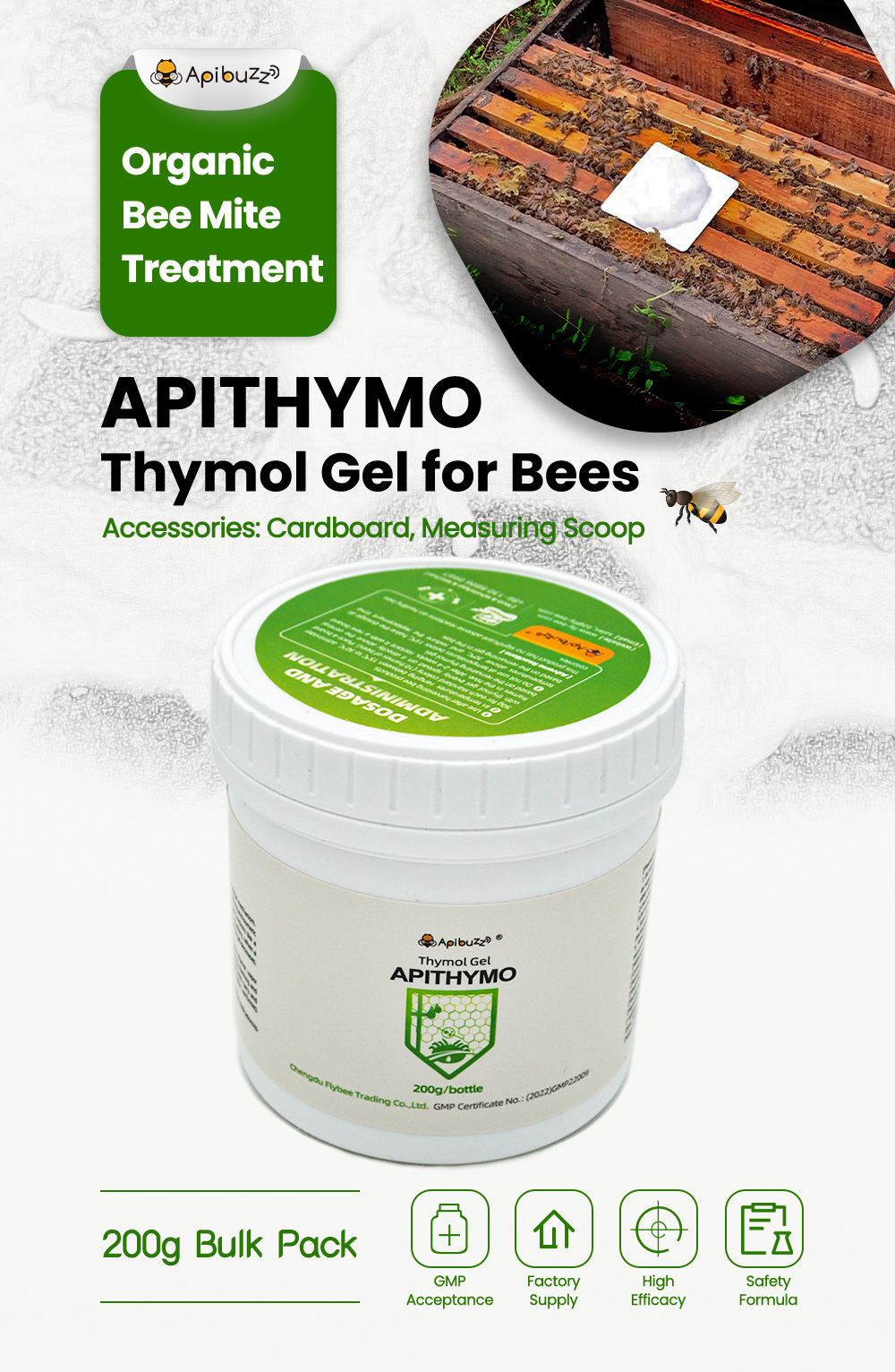 Traitement contre les acariens APITHYMO Thymol