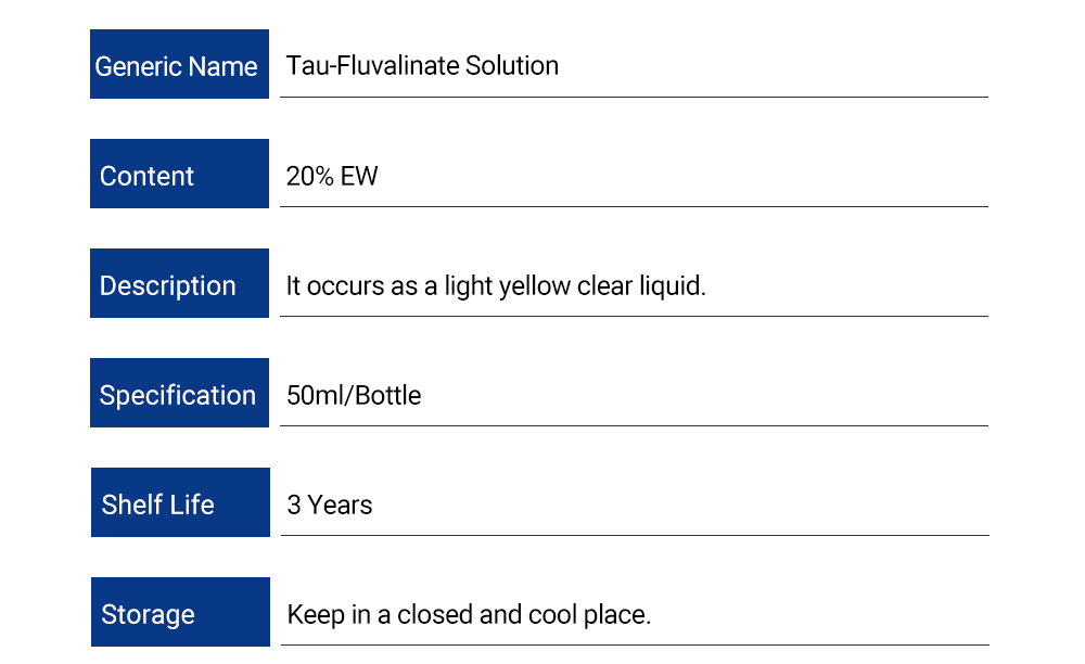 SALUD-BEE Solution de Tau-fluvalinate EW à 20 % pour les abeilles