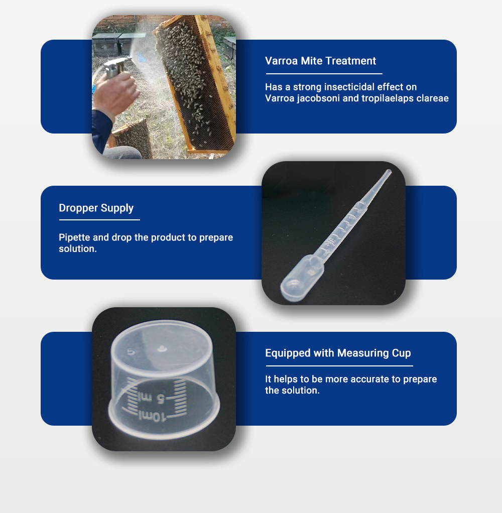 SALUD-BEE Solution de Tau-fluvalinate EW à 20 % pour les abeilles