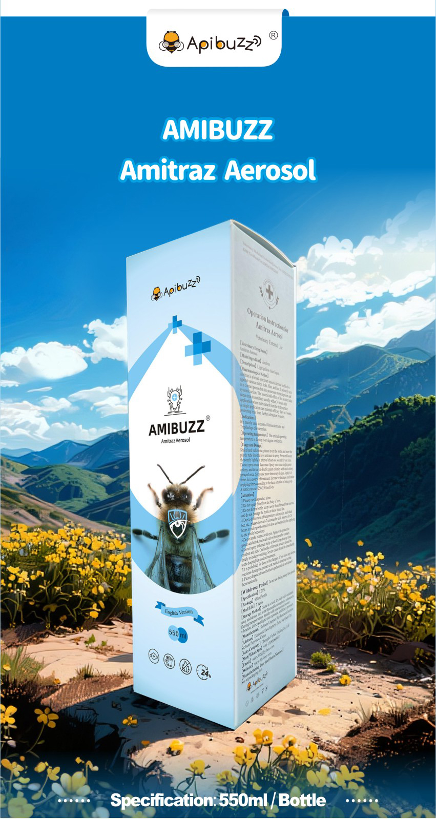 AMIBUZZ - Spray Amitraze pour Abeilles