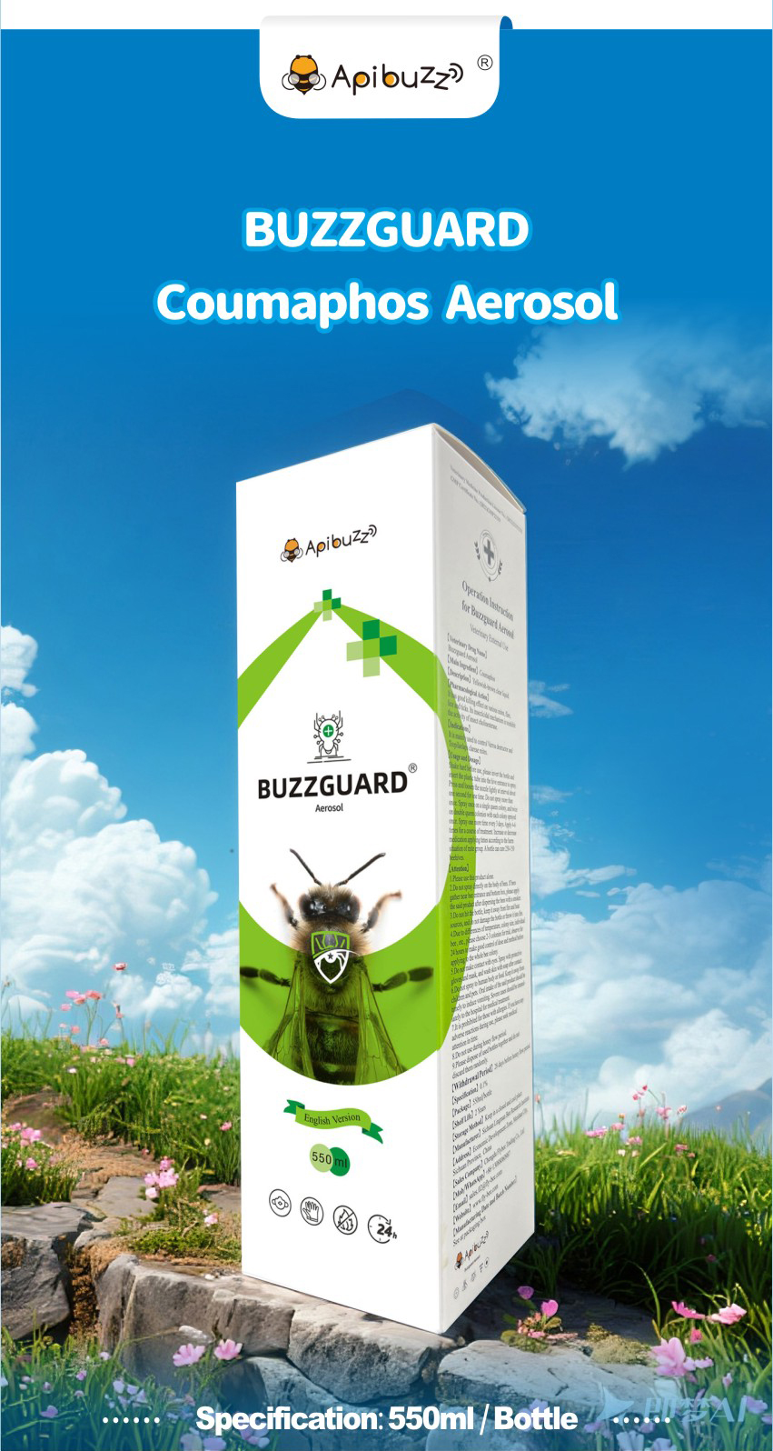 BUZZGUARD Coumaphos Spray pour Abeilles