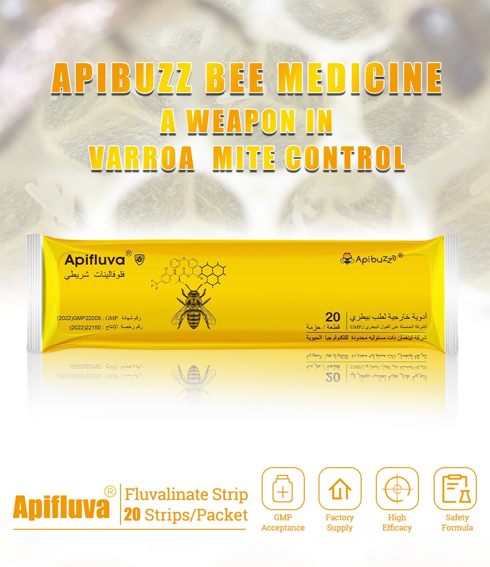 Bandelettes de fluvalinate APIFLUVA arabe - paquet de 20