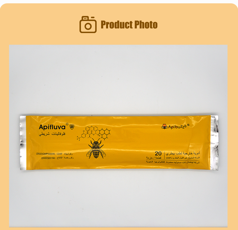 Bandelettes de fluvalinate APIFLUVA arabe - paquet de 20