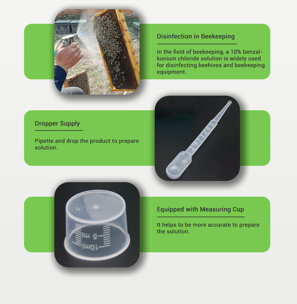 Solution LINGMAN 10% BTMAC - Désinfection et nettoyage des ruches