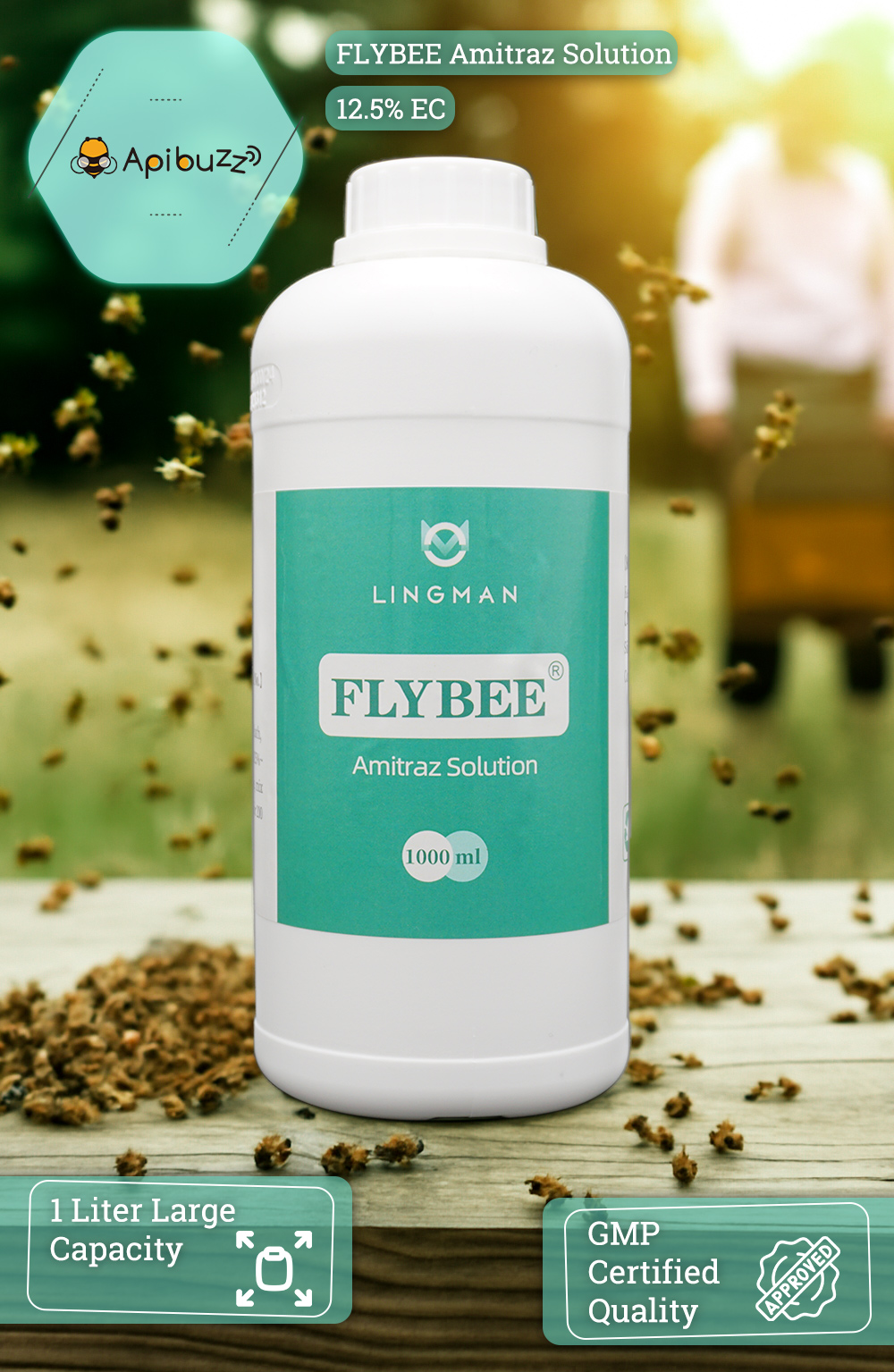 FLYBEE 1 Litre 12,5% EC Amitraze pour Abeilles